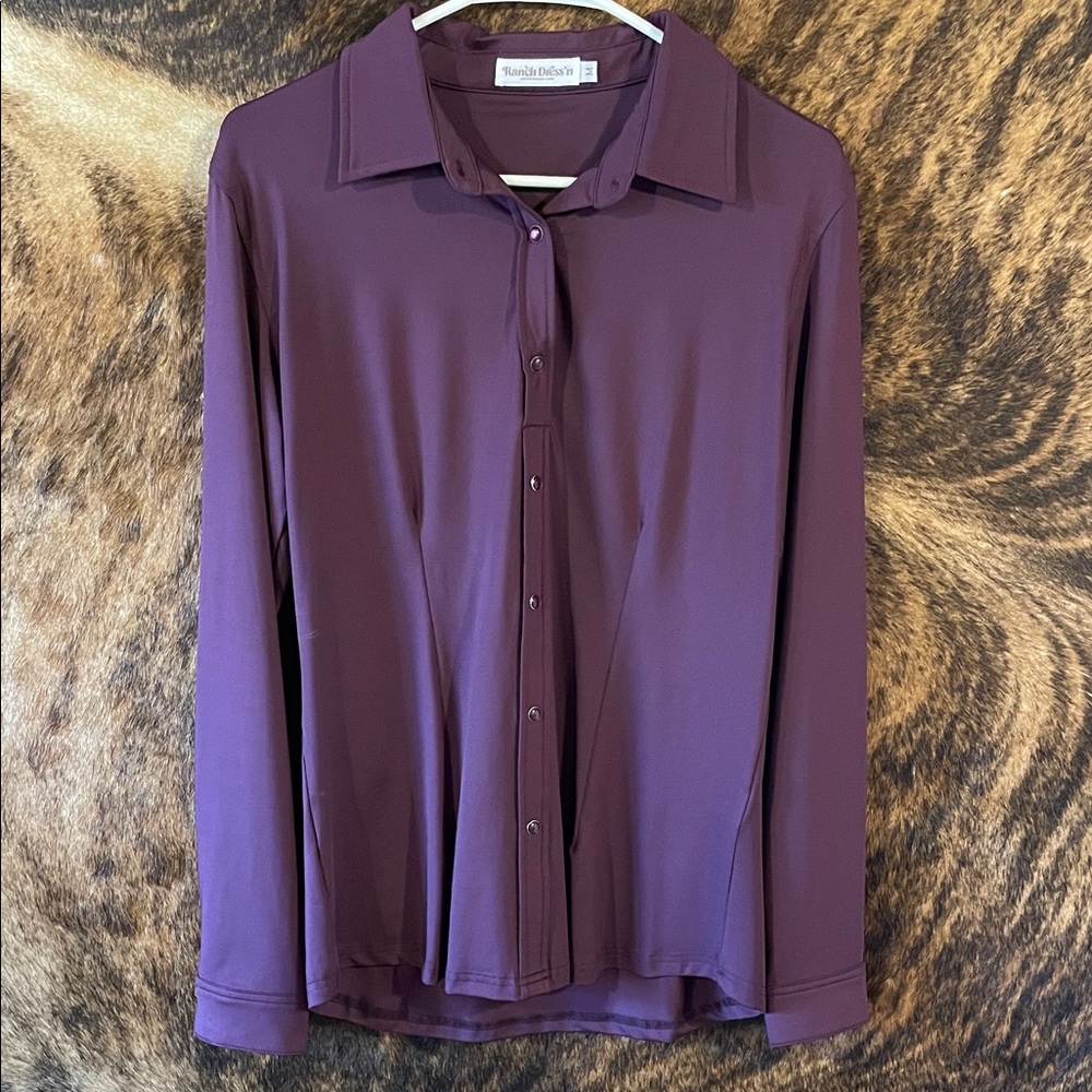 Purple/Plum Button Down Shirt